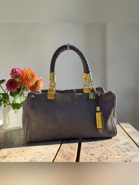 MICHAEL Michael Kors Collection Pebbled Leather Top Handle Bag
